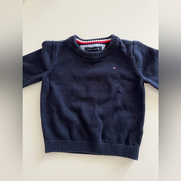 Tommy Hilfiger Crew Neck Sweater - Navy - Picture 2 of 6